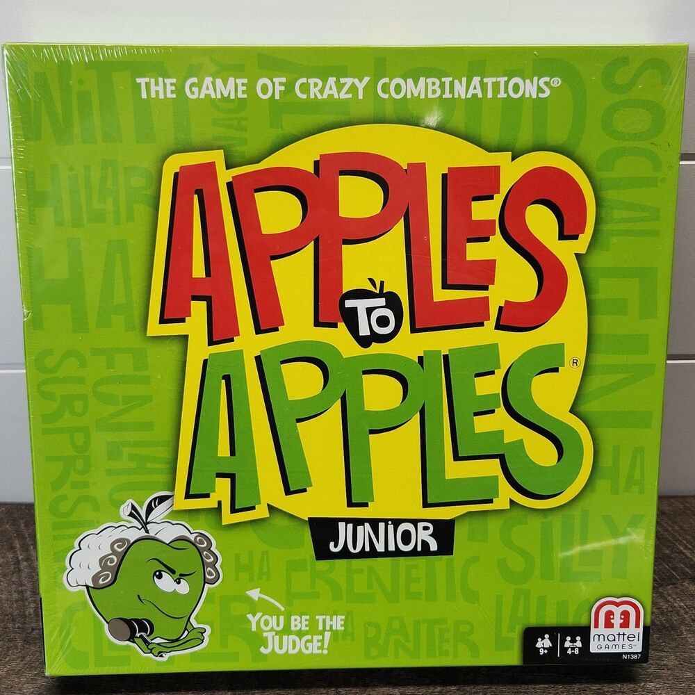 New Sealed Apples to Apples Junior Board Game – Mattel – Kids Family Party Game